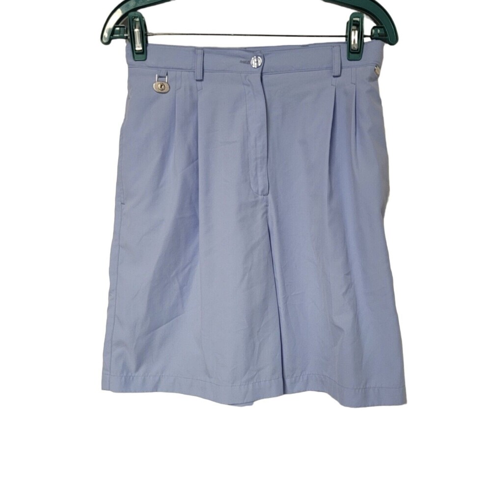 Vintage Liz Claiborne Shorts 90s High Rise Pleated Mom Shorts Linen Blend Size 8